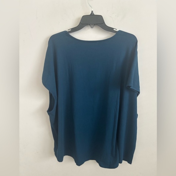 Universal Standard Tee Shirt Women’s 2X Boxy Relaxed Fit Blue Loungewear Casual - Picture 2 of 7